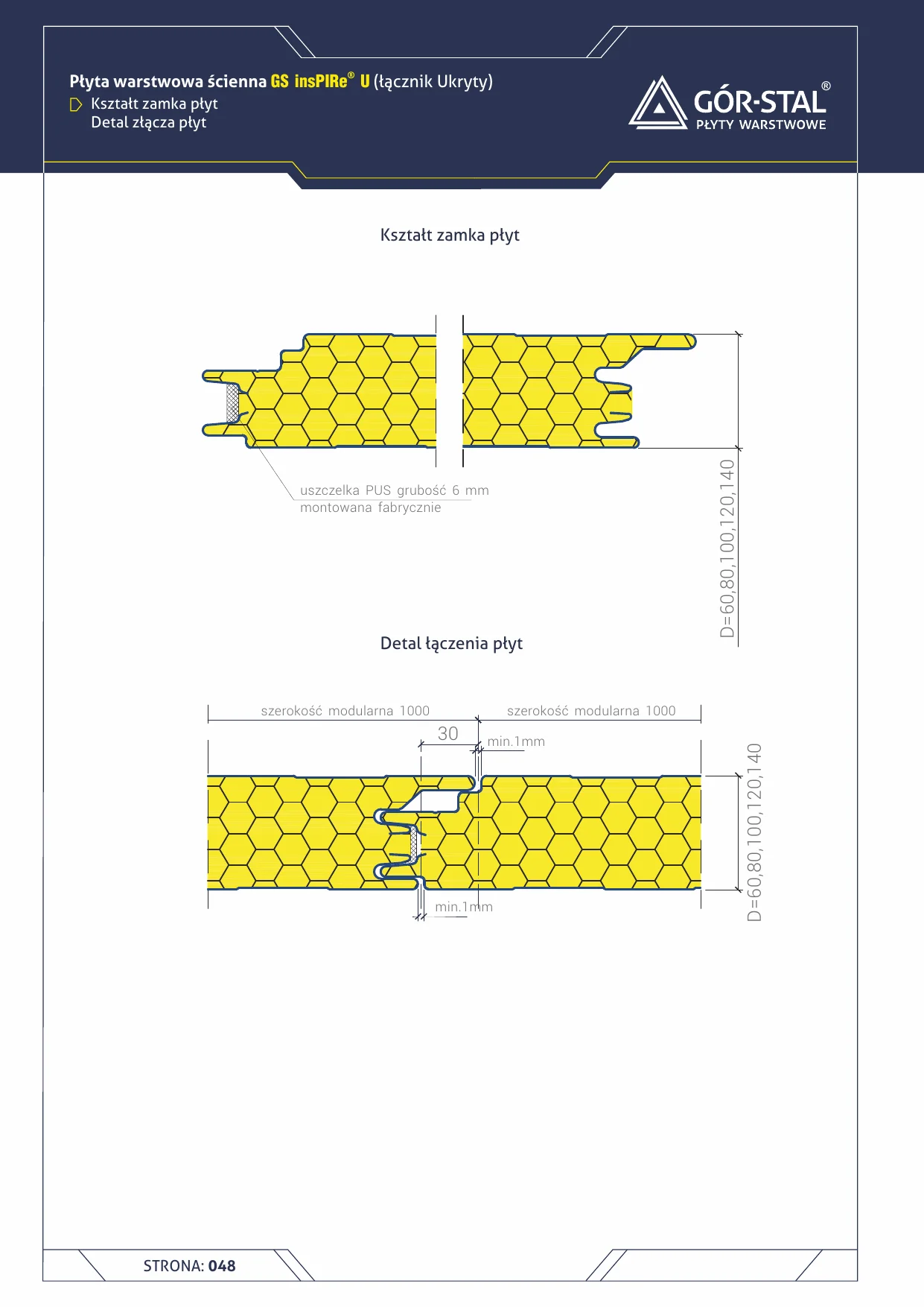 Wall panel installation detail