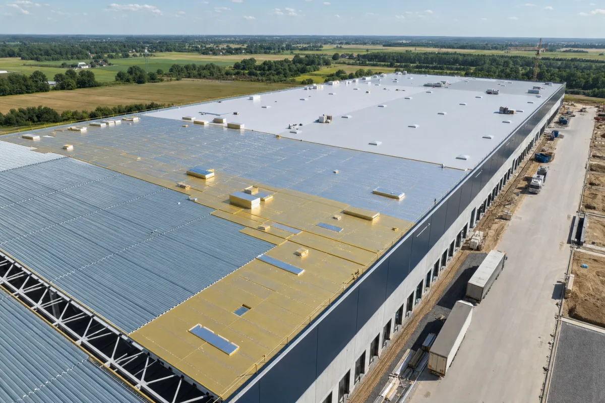Plochá střecha na trapézovém plechu — termPIR® AL