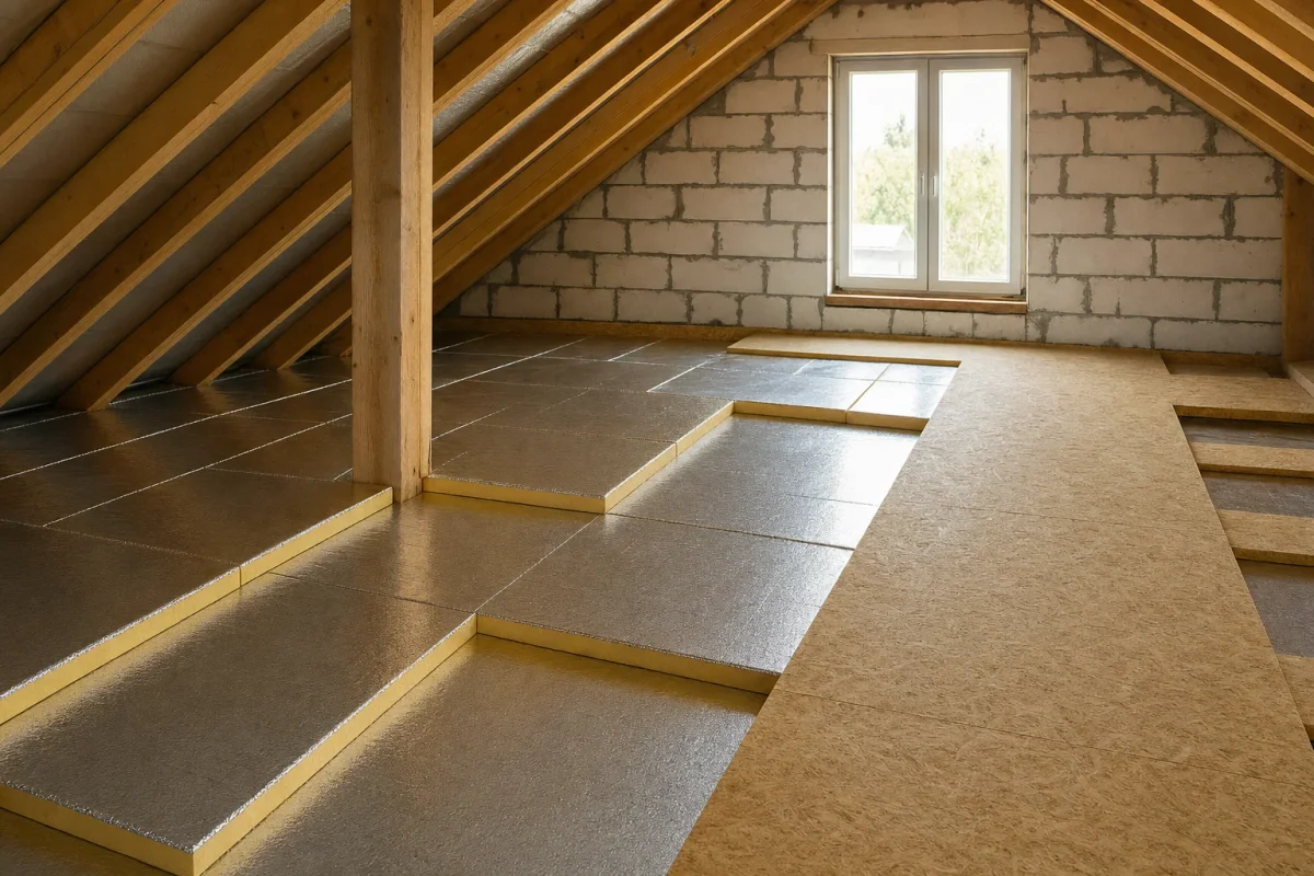 Strop posledního podlaží — termPIR® AL